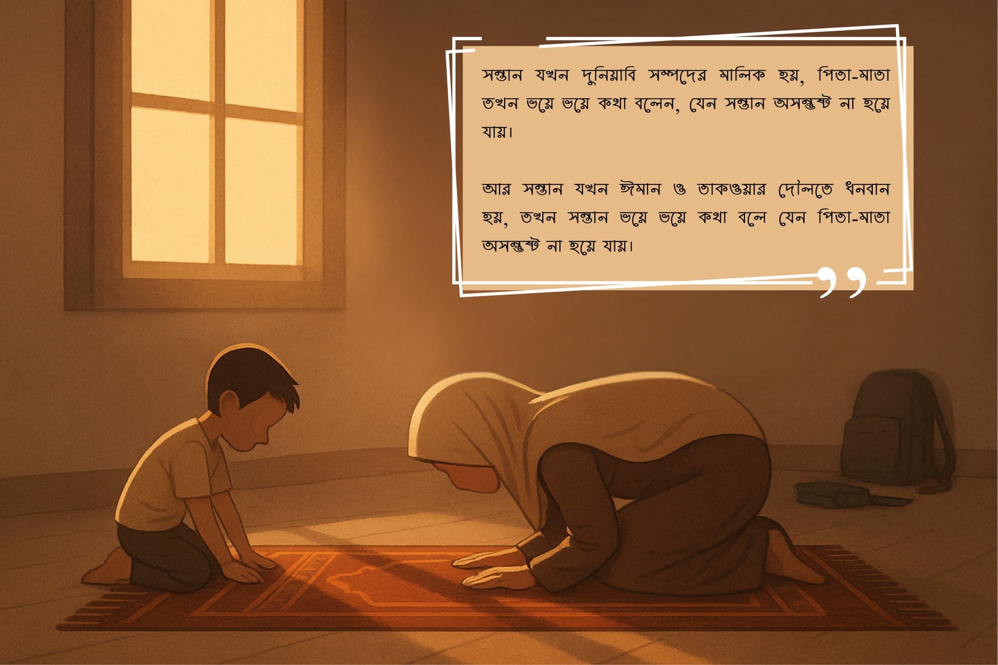 সন্তান, সালাত এবং আমাদের দায়িত্ববোধ