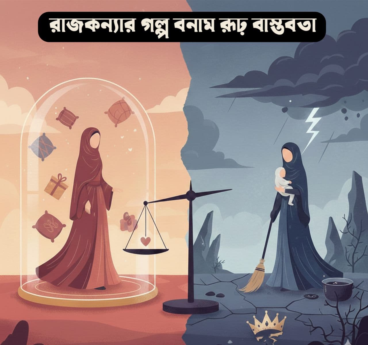 রাজকন্যার গল্প বনাম রূঢ় বাস্তবতা