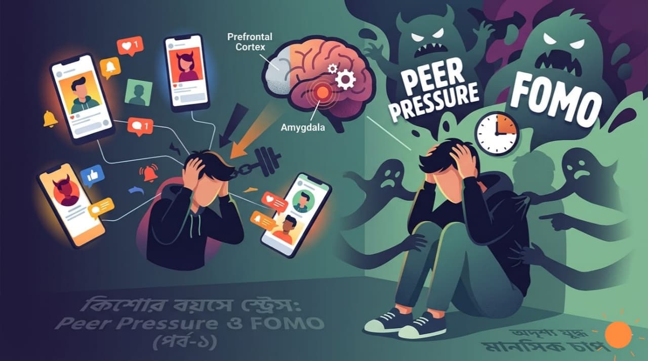 কিশোর বয়সে স্ট্রেস: Peer Pressure ও FOMO (পর্ব-১)  শুরুতে একটি গল্প বলি