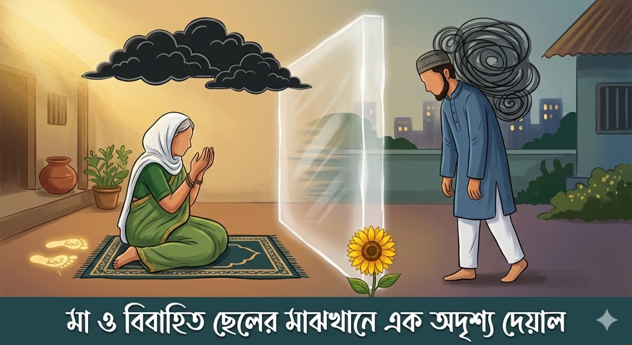 মা ও বিবাহিত ছেলের মাঝখানে এক অদৃশ্য দেয়াল
